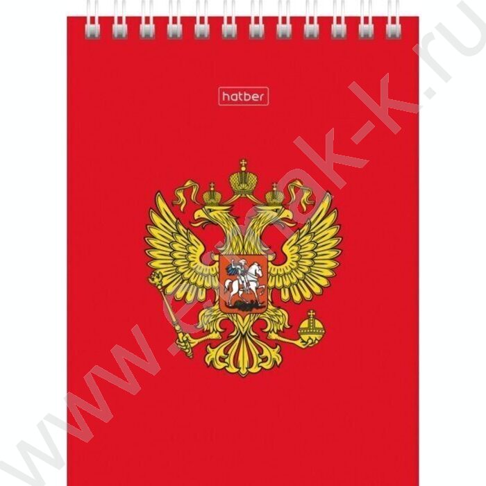 Блокнот  60л А6 спираль "Россия" УФ-лак | Фото 6