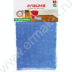 Тряпка д/пола  70*80см из микрофибры /супер плотная, синяя | Фото 4