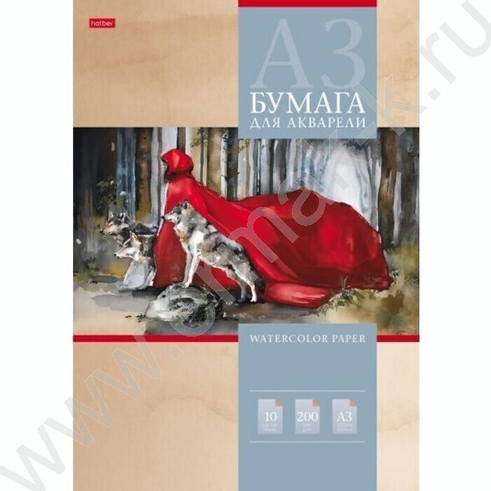 Папка д/акварели А3 10л 200г/м2 "Сумерки" /тиснение | Фото 1