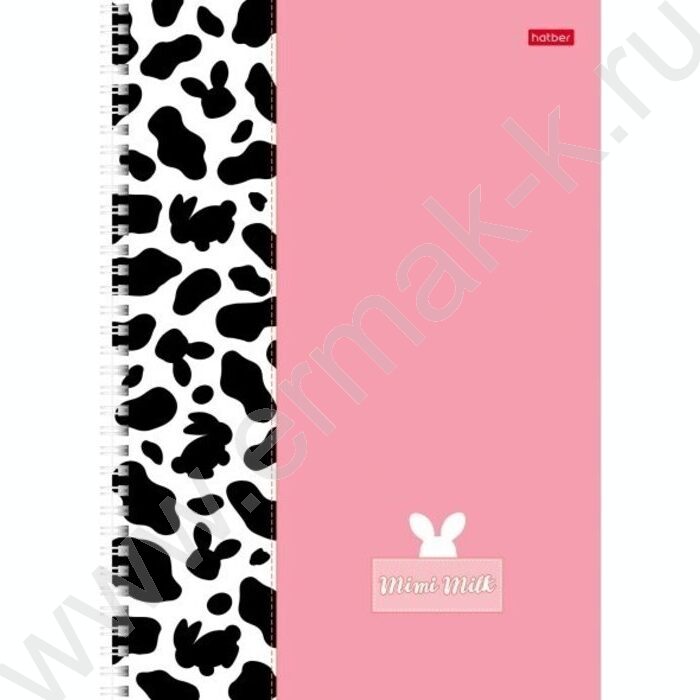 Тетрадь  96л А4 клетка/спираль/перфорация на отрыв "Mimimilk" /мат.лам./ 2вида | Фото 2