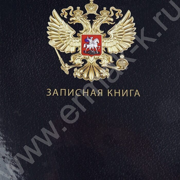 Зап. книжка  80л А4 тв.обл. спираль "Государственный символ России" /глянец/ | Фото 4