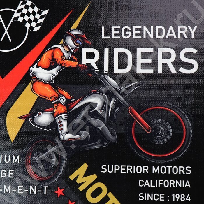 Тетрадь  80л клетка/кольца "Легенды мотокросса" /глянец/лен/ | Фото 4