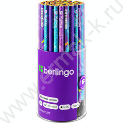 Карандаш ч/гр HB Flower Art, круглый, черное дерево, заточен., ассорти | Фото 2