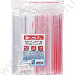 Пакеты с замком 15*20 40мкм 100шт/уп (Zip Lock) | Фото 1