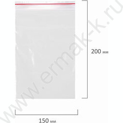 Пакеты с замком 15*20 40мкм 100шт/уп (Zip Lock) | Фото 6