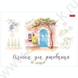 Альбом д/рисования 40л "Итальянские каникулы" /тиснение/ 5видов | Фото 1