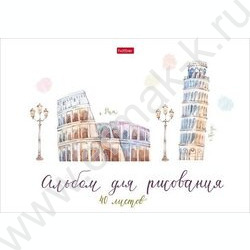 Альбом д/рисования 40л "Итальянские каникулы" /тиснение/ 5видов | Фото 5