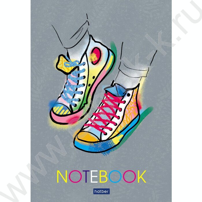 Блокнот  40л А5 "Street Style" /отрывная склейка, ламинация,клетка | Фото 2