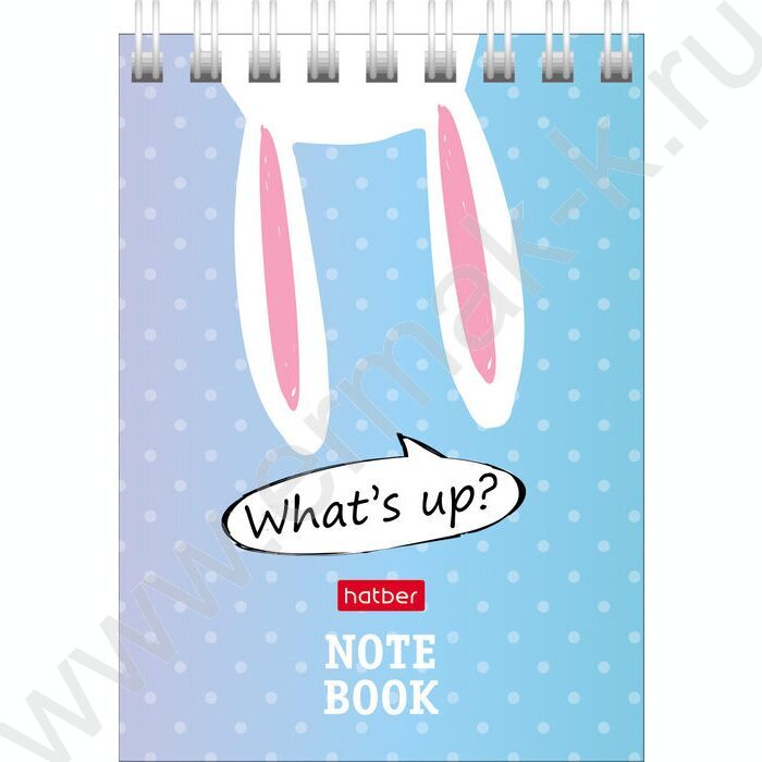 Блокнот  40л А7 спираль "Прикольные зайцы" | Фото 6