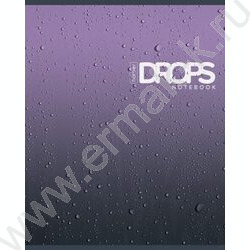 Тетрадь  80л клетка "Drops" /глянц. ламин. /5видов | Фото 1