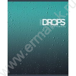 Тетрадь  80л клетка "Drops" /глянц. ламин. /5видов | Фото 2