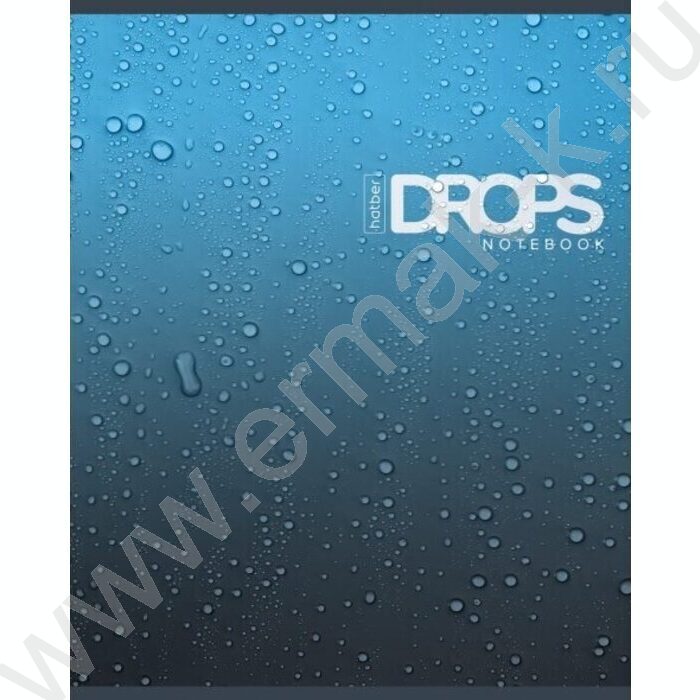 Тетрадь  80л клетка "Drops" /глянц. ламин. /5видов | Фото 3