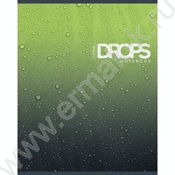Тетрадь  80л клетка "Drops" /глянц. ламин. /5видов | Фото 5
