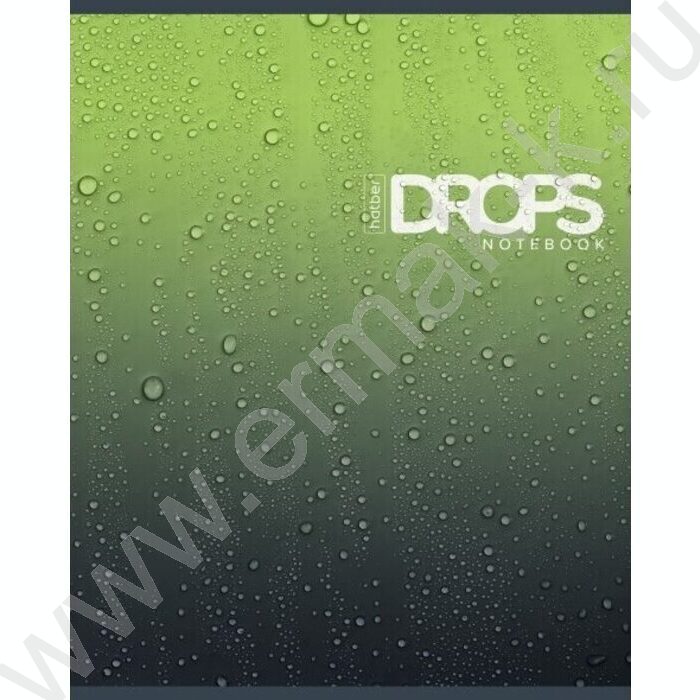 Тетрадь  80л клетка "Drops" /глянц. ламин. /5видов | Фото 5