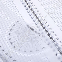 Тетрадь  96л клетка/спираль/пластик.обл. "PROGRESSIVE CANVAS Синяя" 4 цв. разделителя с линейкой | Фото 3