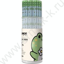 Карандаш ч/гр с ластиком HB "KIDS V-TYPE HAPPY FROG", заточен., трехгранный /принт на корпусе | Фото 2