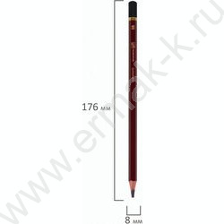 Карандаш ч/гр /набор 18шт/ BRAUBERG ART "PREMIERE"  ассорти  8Т(8Н) - 8М(8В),  /карт. кор. | Фото 5