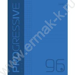 Тетрадь  96л линейка пл.обл. "PROGRESSIVE Синяя" | Фото 1