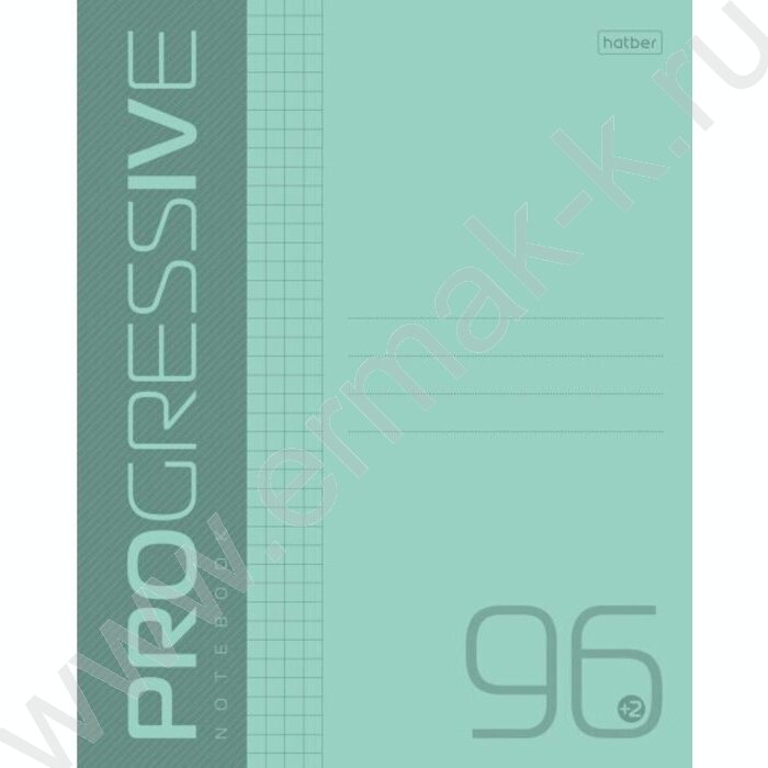 Тетрадь  96л линейка пл.обл. "PROGRESSIVE Бирюзовая" | Фото 1