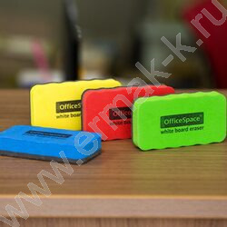 Стирательная губка д/маркерной доски 57*107мм прямоугольная, на магните, ассорти /европодвес | Фото 3
