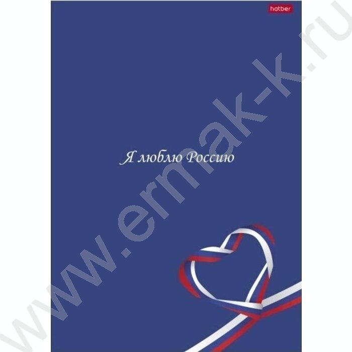 Тетрадь  96л А4 клетка "Я люблю Россию" глянц.лам. | Фото 2