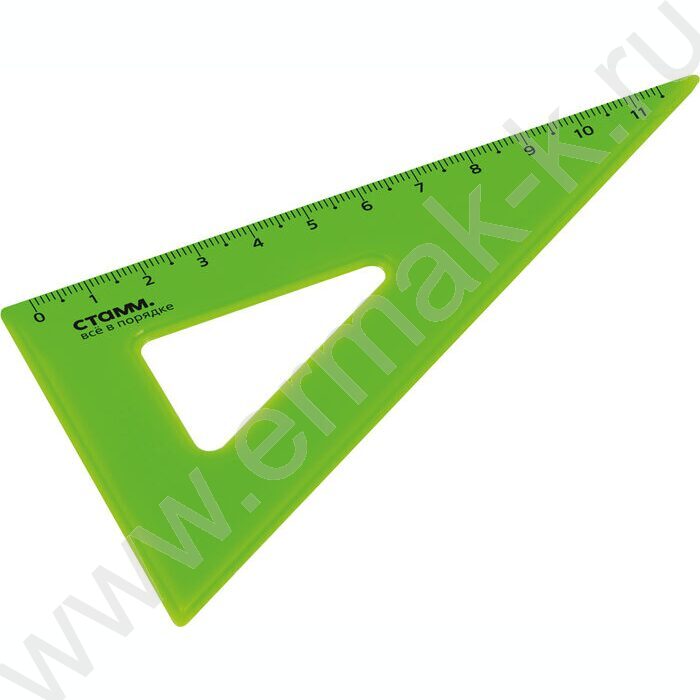 Треугольник пл. 30*11см /прозрачный, неоновые цвета, ассорти | Фото 1