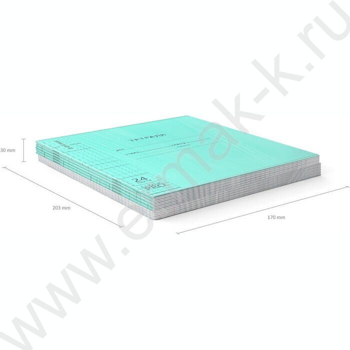 Тетрадь  24л клетка с пластиковой обложкой "Классика CoverPrо Vivid" /бирюзовый | Фото 6