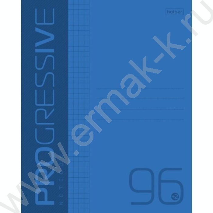 Тетрадь  96л А5 клетка/пластик обл./ "PROGRESSIVE  Синяя" | Фото 1