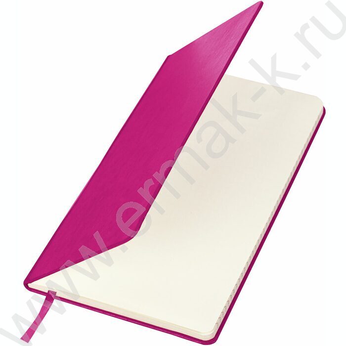 Бизнес-блокнот  80л А5 "Metropolis" /тв.обл. клетка /резинка /ляссе /фуксия | Фото 2