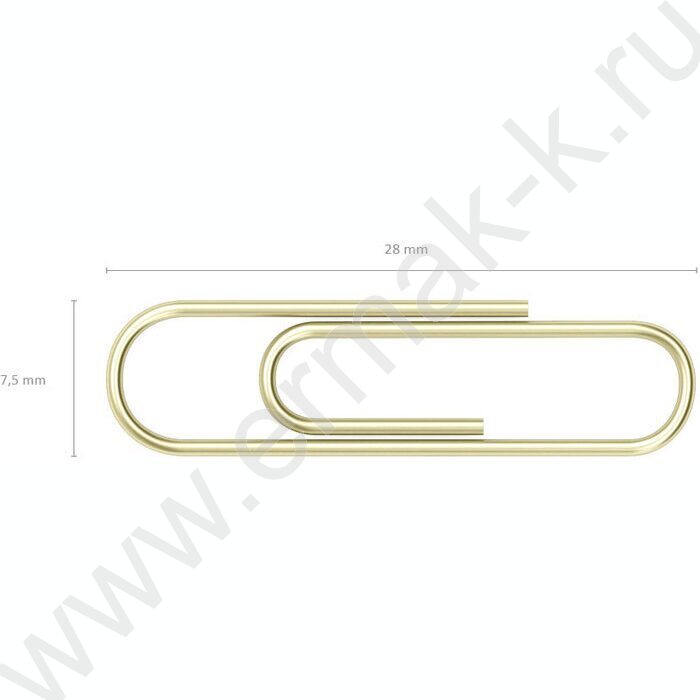 Скрепки 28мм /100шт омедненные | Фото 3