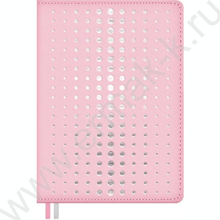 Ежедневник н/дат А6+ 120л Escalada,Плонже розовый /твёрдый переплёт с поролоном, искусственная к | Фото 1