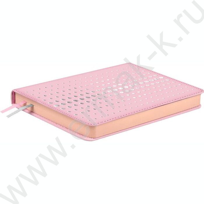 Ежедневник н/дат А6+ 120л Escalada,Плонже розовый /твёрдый переплёт с поролоном, искусственная к | Фото 2