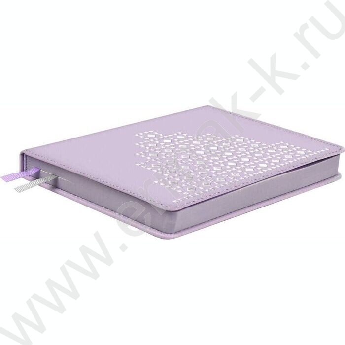 Ежедневник н/дат А6+ 120л Escalada,Плонже сиреневый /твёрдый переплёт с поролоном, искусственная | Фото 2