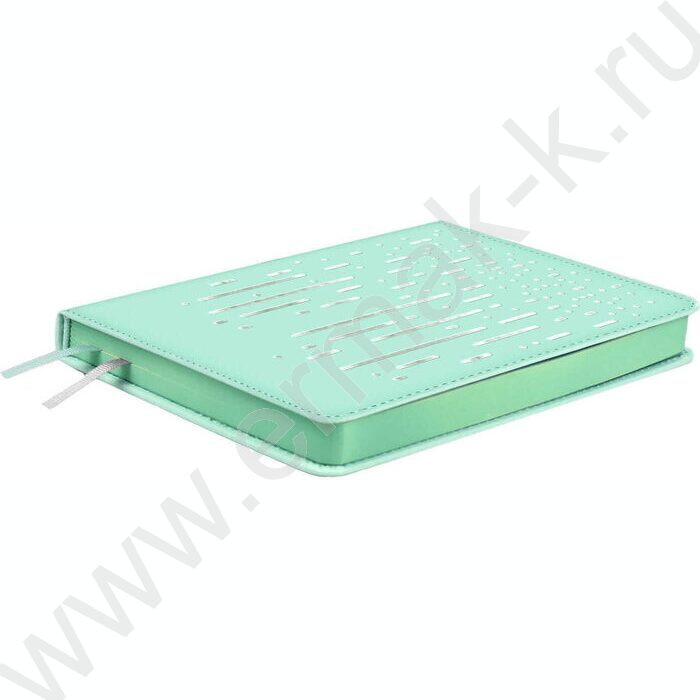 Ежедневник н/дат А6+ 120л Escalada,Плонже мятный /твёрдый переплёт с поролоном, искусственная ко | Фото 2