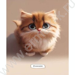 Блокнот  40л А6 спираль "Маленький пушистый кот" ассорти | Фото 4