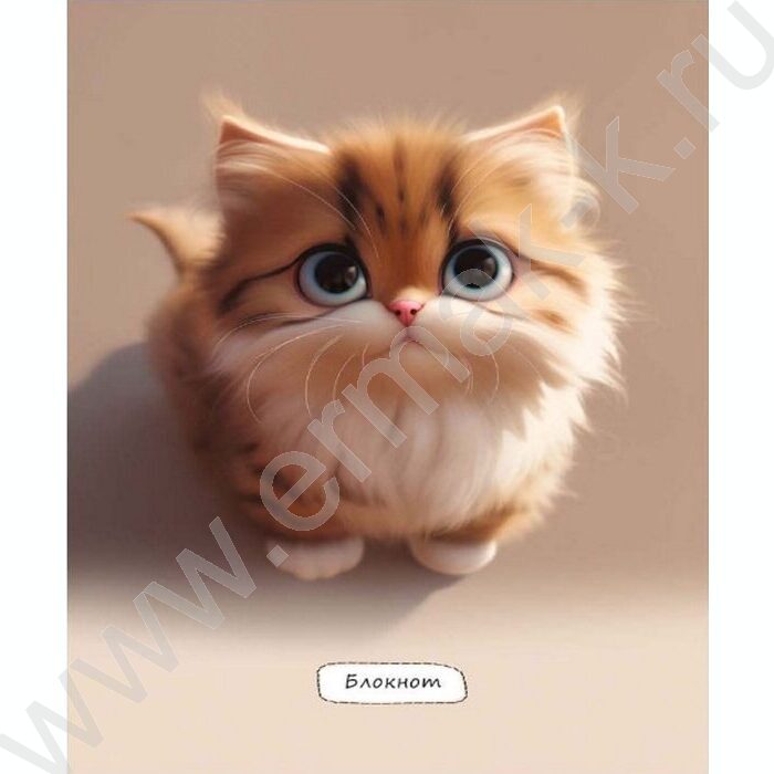Блокнот  40л А6 спираль "Маленький пушистый кот" ассорти | Фото 4
