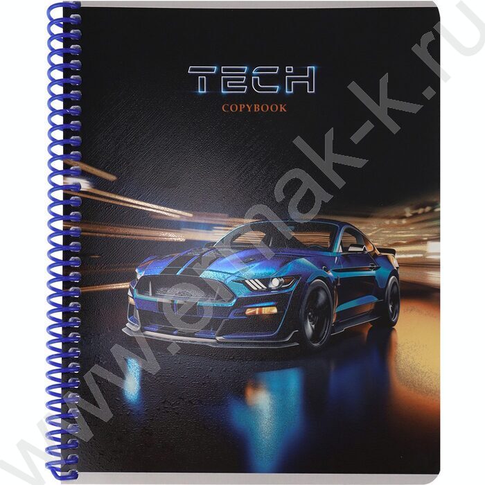 Тетрадь  96л клетка/спираль "Автомобильная тематика-1" /твин лак, хол. фольга/ ассорти | Фото 5