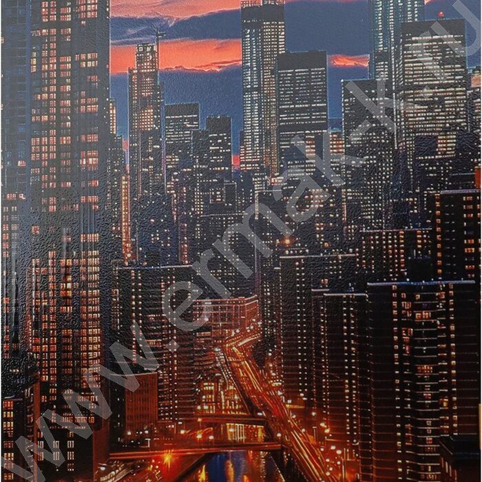 Тетрадь  96л клетка/спираль "Вид на город-2" /твин лак, хол. фольга/ ассорти | Фото 6