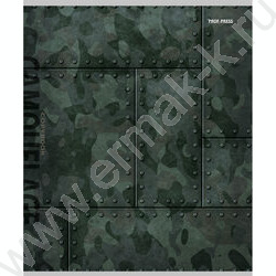 Тетрадь  96л клетка "Стиль милитари-5" /лён/ ассорти | Фото 5