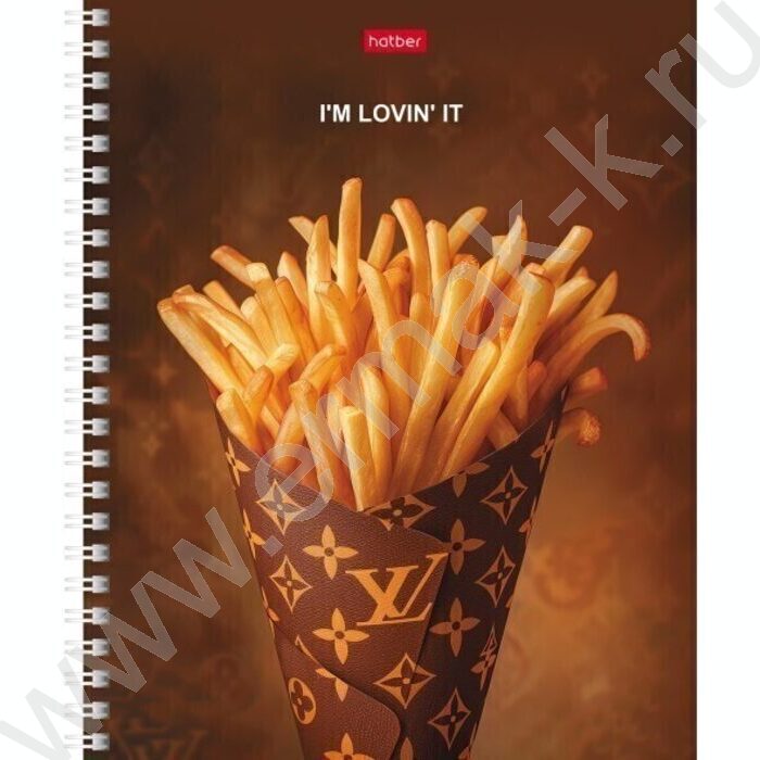 Тетрадь  48л клетка/спираль "Brand Food" /глянец./ 4вида | Фото 1