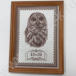 Фоторамка  15*21см дерево /Мокко/ №1 ТЕКС | Фото 1