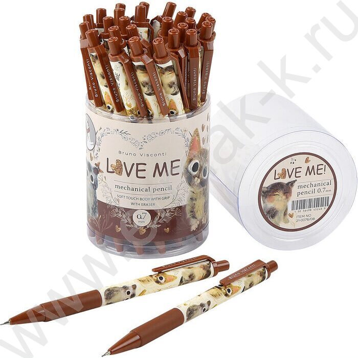 Карандаш механический 0,7мм с ластиком Love Me.Flora | Фото 2