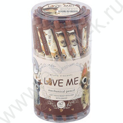 Карандаш механический 0,7мм с ластиком Love Me.Flora | Фото 3