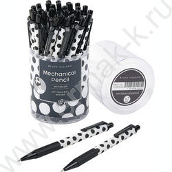 Карандаш механический 0,7мм с ластиком Black&White.Polka Dots | Фото 3
