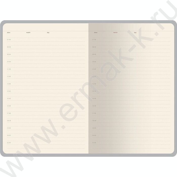 Ежедневник н/дат А5 136л Soho серый /ляссе/блок линейка | Фото 2