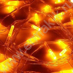 Эл./гирлянда LED 100 ламп Вьюн, 10м,желтый,пост свечн,ПВХ,проз 220 | Фото 3