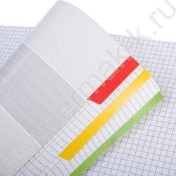 Тетрадь 120л клетка/спираль /3 цв. разделителя, перфорация на отрыв/тв.обл.Soft-touch "На верево | Фото 3