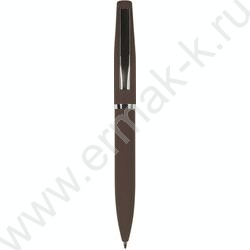 Ручка шар поворот.мех Portofino /коричневый корп./ футляр мет.  цвет чернил синий 1,0мм | Фото 2
