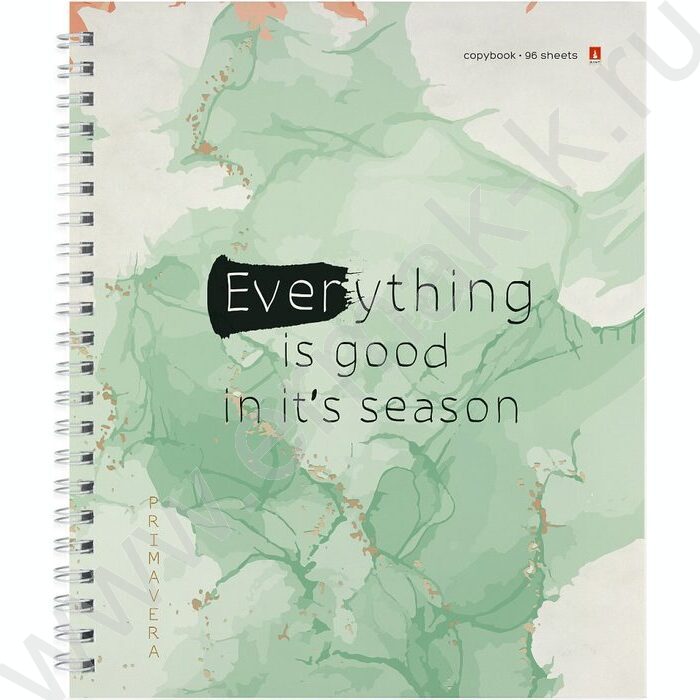 Тетрадь  96л клетка/спираль "Primavera" ассорти | Фото 5