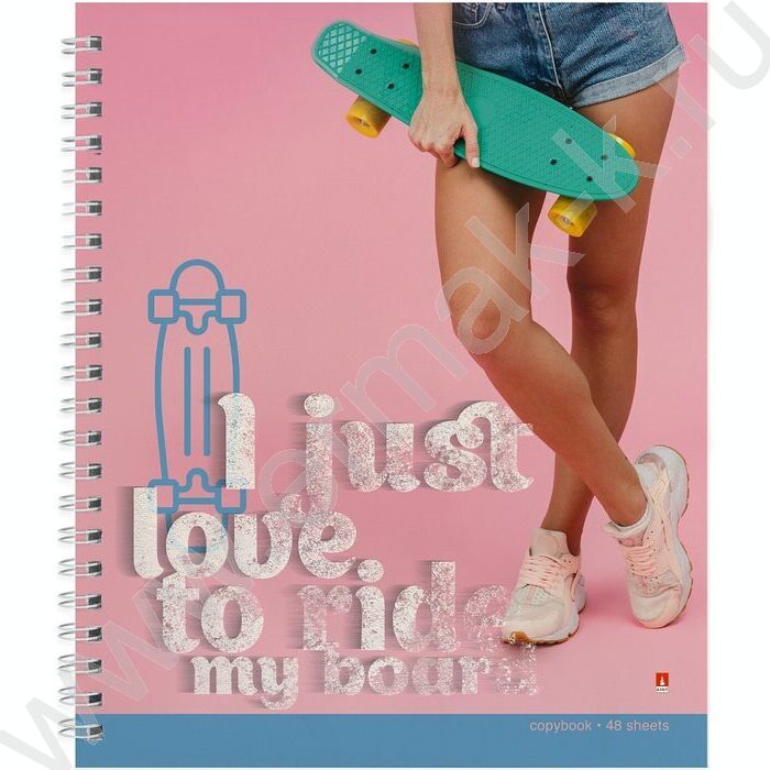 Тетрадь  48л клетка/спираль "Renny board" ассорти | Фото 6